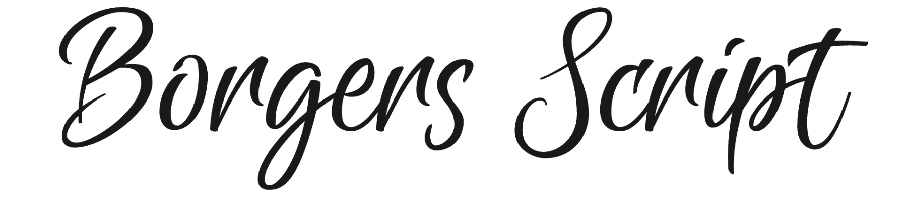 Borgers Script Font Example Borgers Script | Font from Mans Greback